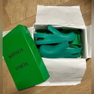 BOTTEGA VENETA Turquoise Puddle Loafers